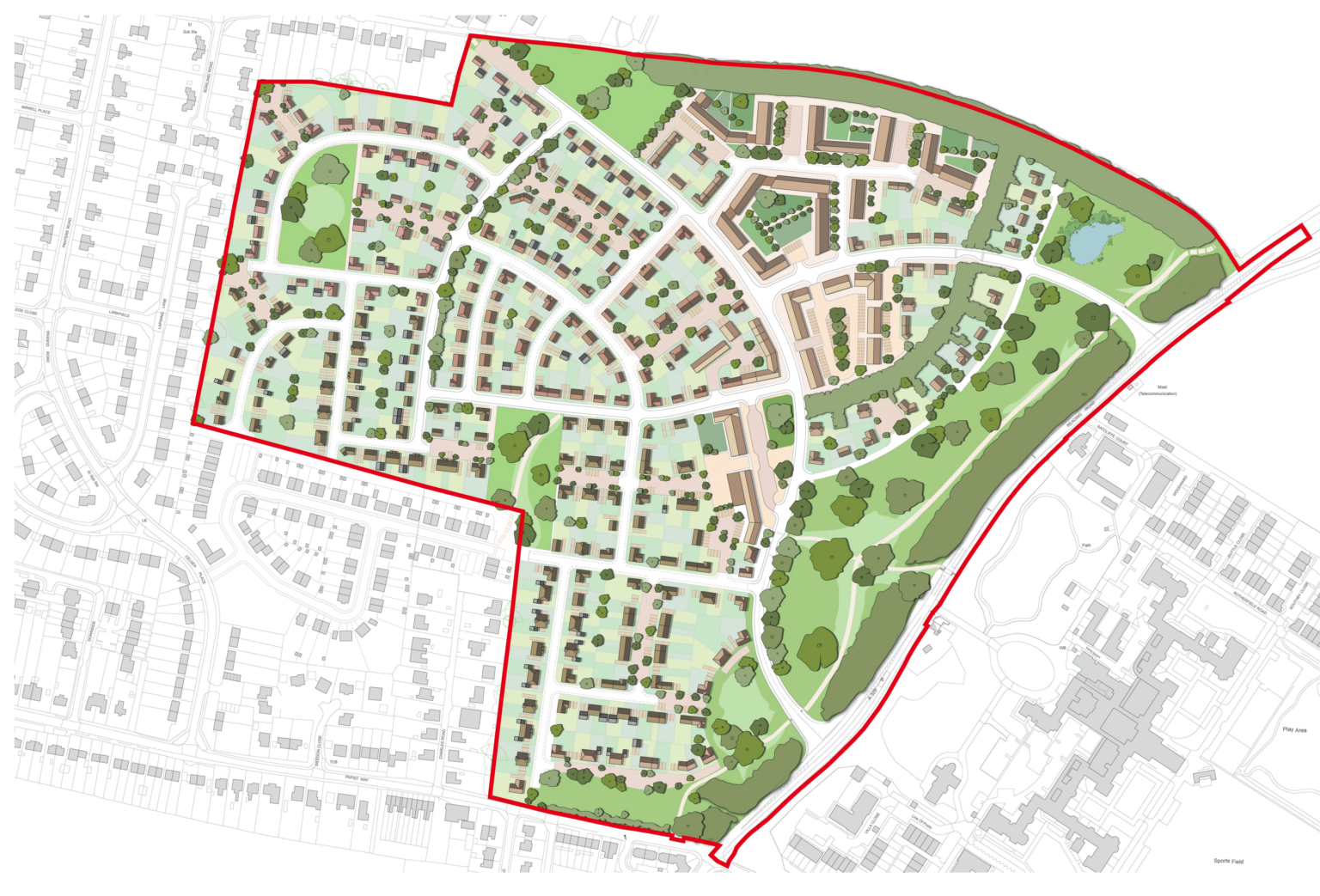 Development of 350 houses off Papist Way Cholsey Parish Council